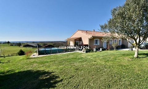 MAISON DE PLAIN-PIED 4 PIÈCES AVEC PISCINE ET VUE PANORAMIQUE SUR LES PYRÉNÉES