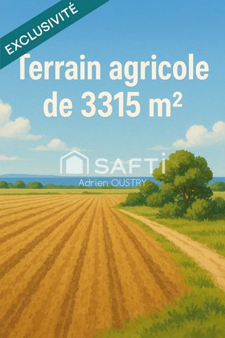 À vendre – Terrain agricole de 3 315 m² à Marseillan