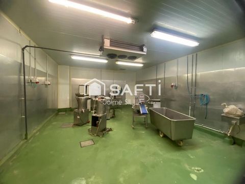 Industrial warehouse of 566 m² perfectly equipped for meat activity is sold, with a valid license (type B). Ideal for companies in the food sector looking for a ready-to-operate facility. Privileged location next to the A7. Main features: 2 deep-froz...