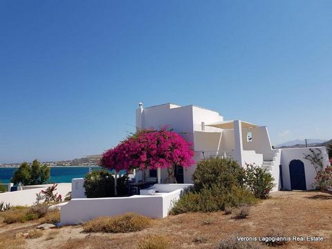 Orkos Naxos, a house of 145 m2, with unobstructed view of the sea and the neighboring island of Paros is available for sale. The house is located in a quiet location, 150 m. from the sandy beach, with easy access. The beach of Mikri Vigla, known to s...
