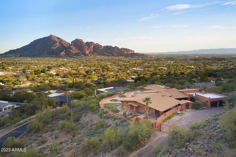 Seller Financing Available! Incredibly Rare Opportunity to own 2.8 Acres on this Stately Mountaintop eye level with Iconic Camelback Mountain, Mummy Mountain, Phoenix Mountain Preserve and McDowell Mountain Views! This privately gated property down a...