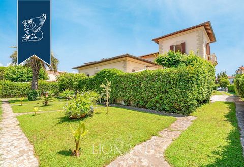 This villa for sale is in Versilia, the most coveted stretch of the Tuscan Riviera, appreciated for its landscape, beaches and glamorous clubs. Crossing an elegant private garden with two entrances, we reach the villa. The building is embellished wit...