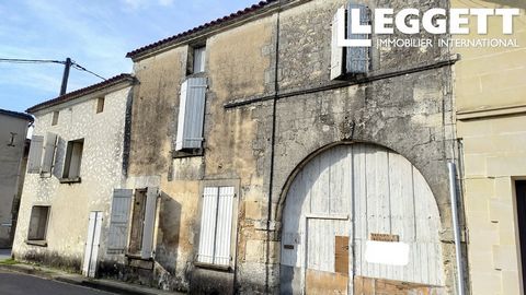 A14663 - House to be restored in a quiet village in the AOC cognac area, 5 km from all amenities, comprising on the ground floor: kitchen, living room, shower room, wc, cellar. First floor: 5 rooms Second floor: 2 attics The nearest station is Châtea...