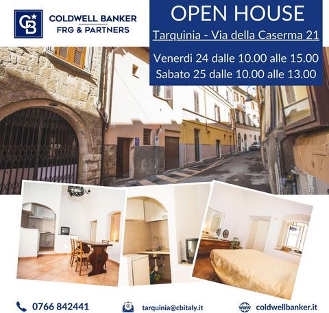In the historic center area of Tarquinia, and precisely in Via della Caserma, we offer for sale an independent 50m2 sky-earth apartment. The property boasts a very central position, it is located behind the main street, a stone's throw from Palazzo V...