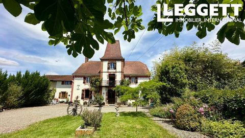 A29693JSN65 - Known as the 'Petit Chateau' this charming property with independent studio, pool, garage and fully enclosed grounds is ready for you to move straight into. Oozing with character and impressive features such as the Juliet balcony and wi...