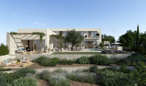 Projet licencié pour une villa méditerranéenne moderne avec vue sur la mer à vendre à Calpe Un beau projet pour une nouvelle construction de villa de style méditerranéen combinant le luxe et le confort avec des éléments naturels. Situé à Partida Gard...