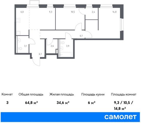 Продается 2-комн. квартира. Квартира расположена на 19 этаже 25 этажного монолитно-кирпичного дома (Корпус 1.1, Секция 1) в ЖК «Сабанеева 125» от группы «Самолет». В жилом комплексе «Сабанеева 125» вы ежедневно будете наслаждаться видами сопок. Холми...