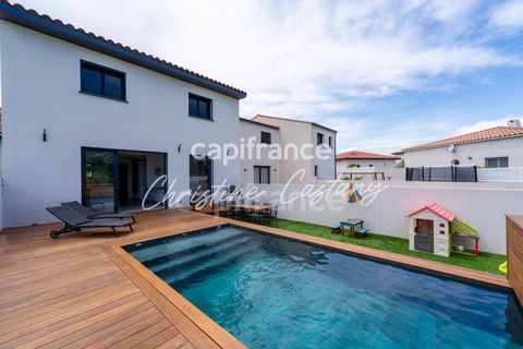 Maison à vendre 4 pièces CORNEILLA DEL VERCOL (66) proche Saint Cyprien -vue dégagée -piscine- grand garage