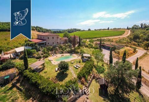 This typically-Tuscan farmhouse housing a small agritourism resort with a pool for sale is framed by the stunning Tuscan countryside near Siena, offering wonderful panoramic views of its typical countryside. Here, where one of the most popular and we...