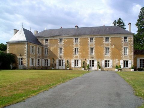 Elegant 17th/19th century renovated 7 en-suite bedroom château (about 500m² habitable) and a 2 bedroom gîte (about 65m² habitable). On the edge of a village, 17 km from the centre of Poitiers and 6km from a good golf course. The rooms are well propor...