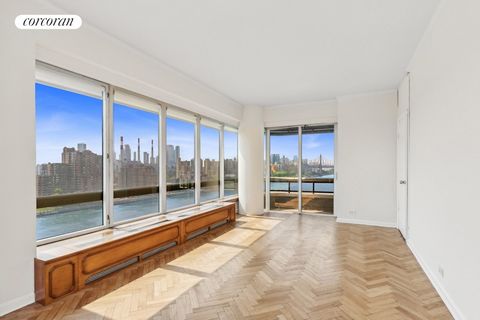 Water views from every room! Welcome to Apt 14H at The Promenade Condominium. Enjoy Amazing water views from your corner two bed two bath with sunny south and east exposures. Panoramic views from the wall of oversized windows overlooking the East Riv...