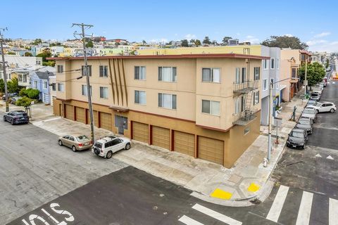 Pride of Ownership 8-unit corner apartment building, consisting of (8)One-Bed/One Bath units with 8-car parking. The property has individual PG&E meters and has recently completed the SanFrancisco Earthquake Retrofi t Ordinance. The units have all-el...