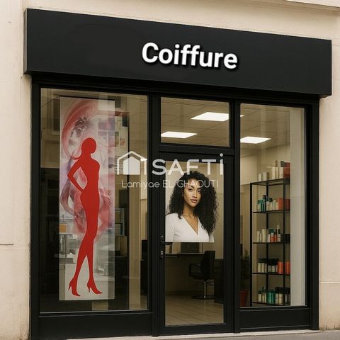 Salon de COIFFURE au FAIBLE LOYER quartier CSP+