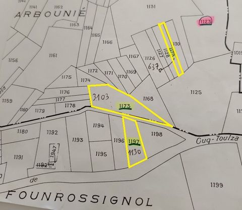 Lot de 3 terrains boisés 4870m²