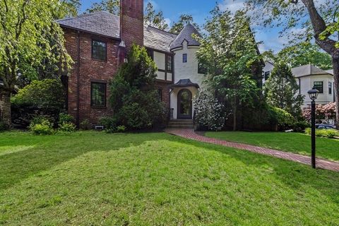 Located in Waban in the Angier school district is this elegant 4+-bedroom, 2.5-bathroom brick Tudor style home situated on a generous .28 acre lot with an expansive 4,062 sq ft of living space designed with modern families in mind. The recently updat...