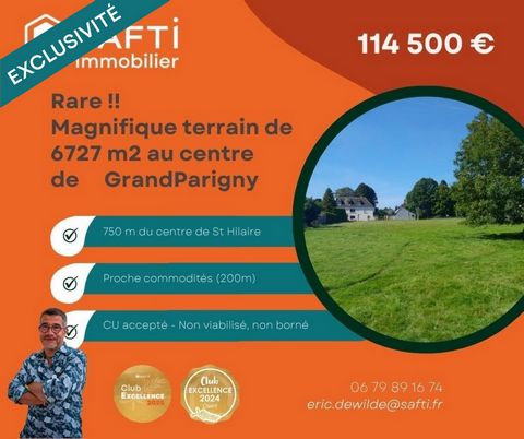 6727 m2 à bâtir au centre de GrandParigny