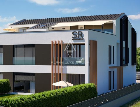 Ervaar verfijnd wonen in Rovinj in dit moderne appartement op de eerste verdieping met 113 m² zorgvuldig ontworpen leefruimte. De indeling omvat een uitnodigende entreehal, een royale open woonkamer van 36,8 m² die naadloos overgaat in de keuken en e...
