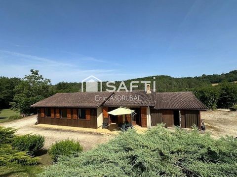 Maison plain pied avec piscne-24260 St Chamassy