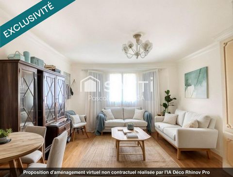Nanterre Limite Rueil, 3 pièces traversant et lumineux