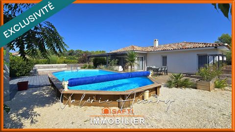 ROCBARON : Maison de 91 m² sur un terrain de 1023 m², 3 chambres, piscine, pool-house...