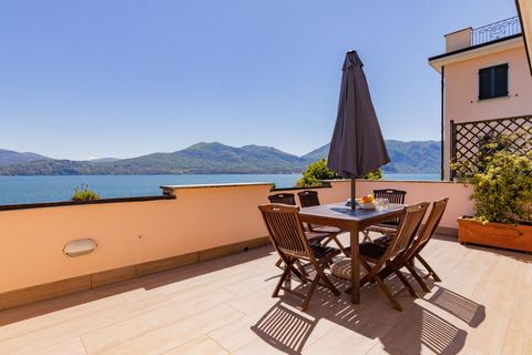 You will find this apartment in a beautiful, small-scale holiday complex right on Lake Maggiore. The complex consists of 15 modern apartments overlooking the lake - ideal for a family holiday! Guests have access against payment to the beautiful priva...