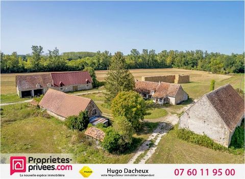MASSAY (18120) - Property - Farmhouse - T4 - Living room - 2 bedrooms - two garages - Barn - land 4.2 Ha - ................................................................................. - The house, farmhouse type, consists of an entrance hall ope...