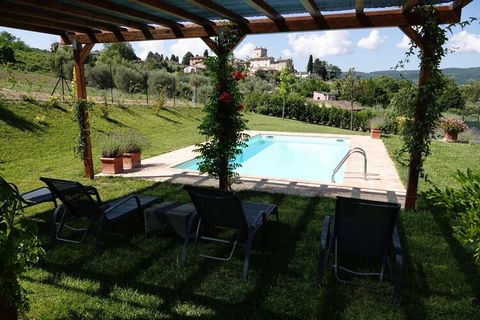 Deze luxe villa met privézwembad ligt in Vasciano, een klein dorpje dicht bij Todi. De villa is gemakkelijk bereikbaar, mooi gelegen en heeft een adembenemend uitzicht. De villa beschikt over 3 slaapkamers en is ideaal voor een gezin of vakantie met ...