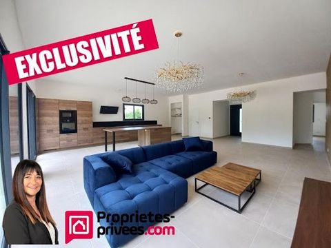 En EXCLUSIVITE, à proximité du Coteau, découvrez cette splendide villa moderne de plain-pied de 150 m², construite en 2024, elle saura vous séduire par ses prestations haut de gamme et son agencement idéal. Fonctionnelle, elle se compose d'une entrée...