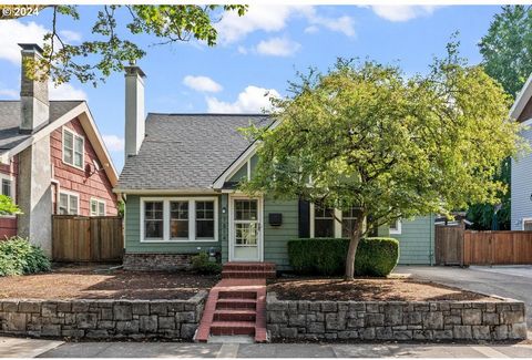 Welcome to this quintessential Eastmoreland bungalow. Nestled in one of Portland’s most sought-after neighborhoods, this home boasts timeless craftsman details and contemporary upgrades. You're greeted by a cozy living room that centers around a beau...