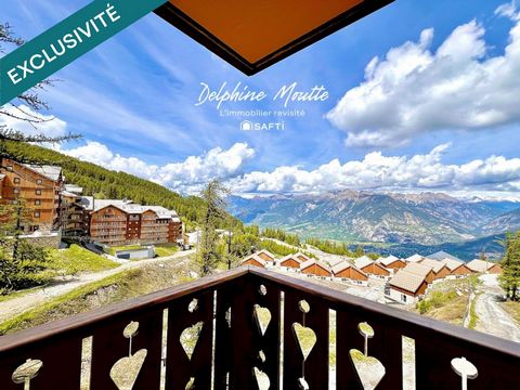 Appartement 3 chambres-vue dégagée Skis aux pieds