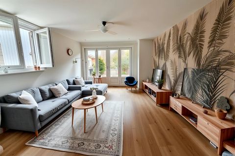 Appartement rénové avec trois chambres, jardin, terrasse et place de parking