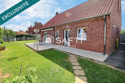 Magnifique pavillon en brique de 2006, semi plain-pied , 3 chambres et +, jardin clos, terrasse, garage, emplacement camping-car ! Vue sur campagne !