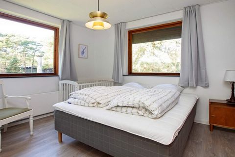 On a large, scenic plot by Overby Lyng is this family-friendly cottage with outdoor pool and outdoor whirlpool and a nice view to the sea. The large swimming pool with sea water, heated by the sun, is an obvious gathering place for the family (can be...