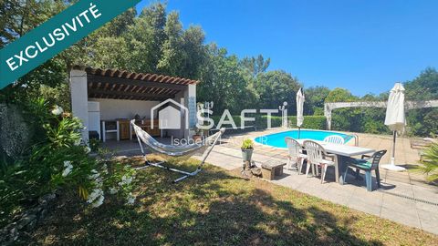 Maison 4 chambres + piscine à Sillans-la-Cascade – Plain-pied 112 m² sur 1240 m² de terrain
