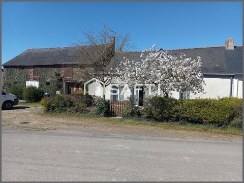 Maison et dépendances en pierre au calme.