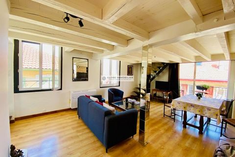 Mediatheek voor een levensstijl allemaal te voet, Lichte en rustige duplex in het hart van Biarritz. Het profiteert van een uitzonderlijke omgeving: in het centrum en in absolute rust. Met een vloeroppervlakte van 69,06 m² (50 m² Carrez) verleidt het...