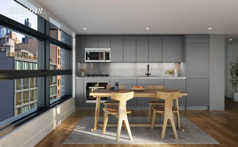 Envisioned by innovative Dutch design team Concrete, 547 West 47th Street takes inspiration from classic New York City factory lofts with open layouts, natural oak flooring, high ceilings, and oversized windows. Residence 726 is an oversized 1,022 sq...