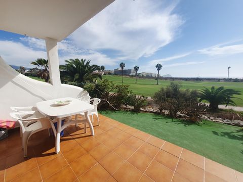A stylish one-bedroom apartment with stunning views over the Amarilla Golf course, the San Miguel marina, the ocean, and the iconic red rock in the distance. The apartment occupies a ground floor position, and the spacious terrace provides the ideal ...