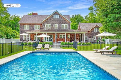 Just listed in the heart of Sag Harbor's North Haven Point: a sprawling, 6-bed, 5.5-bath home, nestled on 1.9 private acres. This isn't your typical home; it's bursting with natural wood accents that add warmth and character. The airy great room, com...