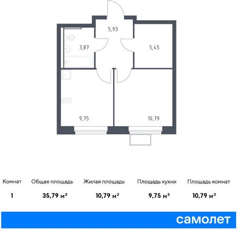 Продается 1-комн. квартира. Квартира расположена на 9 этаже 12 этажного монолитного дома (Корпус 3.2, Секция 4) в ЖК «Егорово Парк» от группы «Самолет». ЖК «Егорово Парк» — подмосковный жилой комплекс комфорт-класса на юго-востоке Подмосковья в 20 ми...