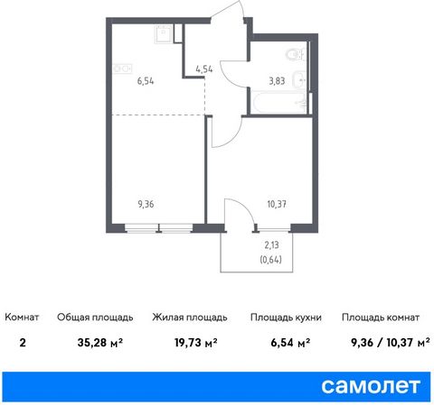 Продается 1-комн. квартира. Квартира расположена на 6 этаже 12 этажного панельного дома (Корпус 23, Секция 2) в ЖК «Остафьево» от группы «Самолет». «Остафьево» — масштабный жилой комплекс в Новой Москве, рядом с одноименным музеем-усадьбой и городски...