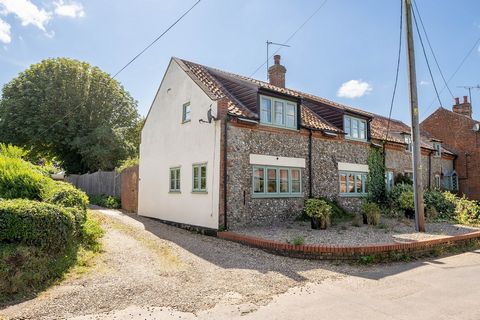 With a setting in the sought-after North Norfolk village of Hindringham between the towns of Holt and Fakenham and approximately five miles from the renowned North Norfolk Coast, this pretty cottage with stunning views across the village playing fiel...