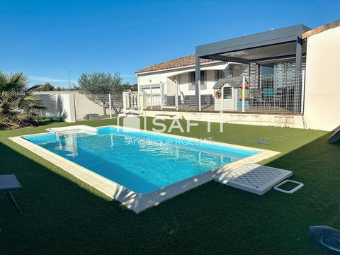 Villa plain pied 4 chambres piscine sur 700m2 de parcelle