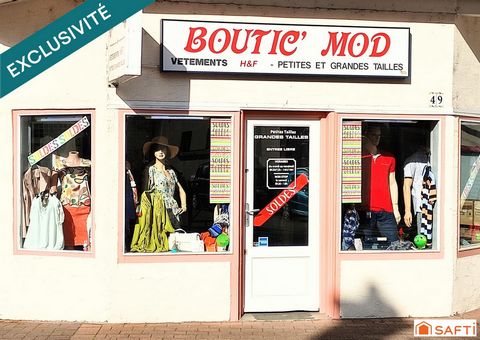 Fonds de commerce et son droit au bail d'une belle boutique de prêt-à-porter hommes, femmes et accessoires de mode