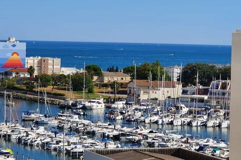À VENDRE : Superbe T2 avec vue mer et port de Carnon