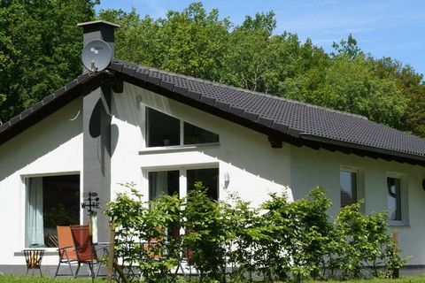 This detached bungalow is on a small park near Gerolstein in the heart of the Eifel. It is in a quiet position at the edge of a wood. The bungalow is modern and recently built with every modern convenience. There is an attractive garden with garden f...