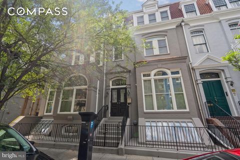 This townhome is a 4 story, 8,513 sf commercial townhouse with 6 parking, located 2 blocks below Dupont Circle Metro, 1 block from Connecticut Avenue. The MU-21 zoning allows for office, residential, and retail 6 Parking, Elevator, Conference Room fo...