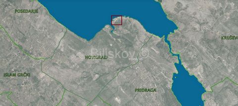 www.biliskov.com  ID: 13517 Novigrad Building plot of 6144 m2 on a quiet hill with a beautiful view of the sea, Velebit and Maslenički bridge. The distance from the sea is approx. 150m. The land has a regular shape - a square. It is located on a slop...