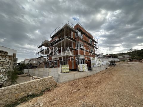 For sale APARTMENTS in residential building under construction 45 m from the sea in Vinjerac. The property consists of 6 residential units extending to the ground floor, 1st and 2nd floor. There are 1 two-bedroom and 1 one-bedroom apartment on each f...