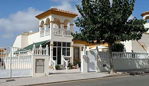 Beautifully presented 2 bedroom, 2 bathroom/shower room detached villa located in the village of Pinar de Campoverde, just a short walk from amenities and with access to a communal pool. The villa is accessed via a pedestrian gate onto the low mainte...
